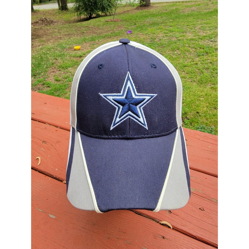 Vintage Dallas Cowboys Hat Football Back Adjustable Strap back Hook And Loop